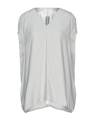 Rick Owens Blouses In Light Grey