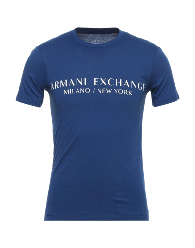 Armani Exchange T-shirts In Blue