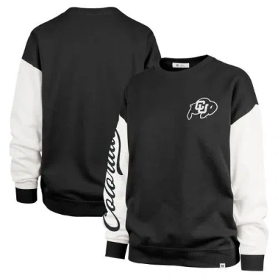 47 Brand '47  Black Colorado Buffaloes Double Header Rise Andie Pullover Sweatshirt