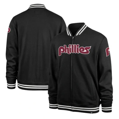 47 ' Black Philadelphia Phillies Wax Pack Pro Camden Full-zip Track Jacket