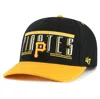 47 '47 BLACK PITTSBURGH PIRATES  DOUBLE HEADED BASELINE HITCH ADJUSTABLE HAT