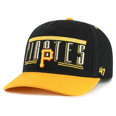 47 ' Black Pittsburgh Pirates  Double Headed Baseline Hitch Adjustable Hat