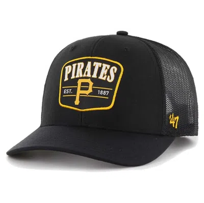 47 ' Black Pittsburgh Pirates Squad Trucker Adjustable Hat
