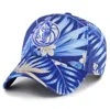 47 '47 BLUE DALLAS MAVERICKS TROPICALIA FLORAL CLEAN UP ADJUSTABLE HAT