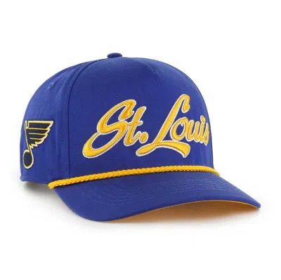 47 ' Blue St. Louis Blues Overhand Logo Side Patch Hitch Adjustable Hat
