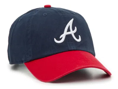 47 Brand 47 Atlanta Braves Clean Up Baseball Cap In Blue
