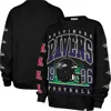 47 Brand '47  Black Baltimore Ravens Go Big Oversized Pullover Sweatshirt In Black