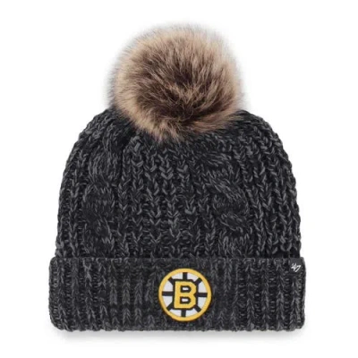 47 Brand '47 Black Boston Bruins Meeko Cuffed Knit Hat