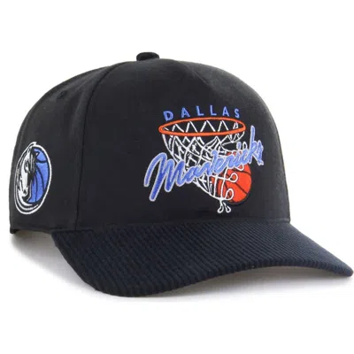 47 Brand '47 Black Dallas Mavericks Nothing But Net Hitch Adjustable Hat