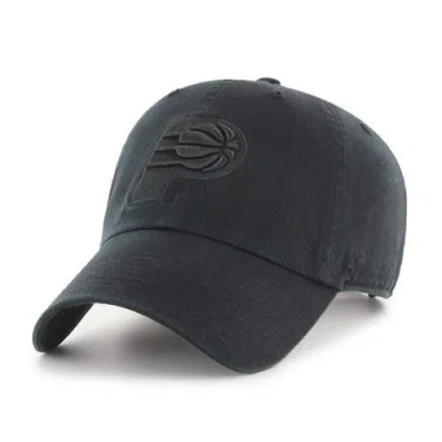 47 Brand '47 Black Indiana Pacers Primary Logo Clean Up Adjustable Hat