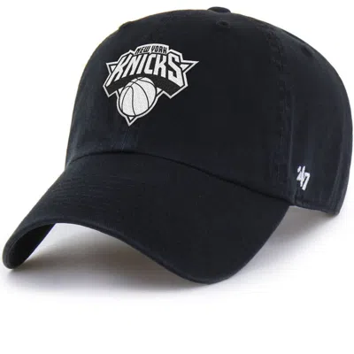 47 Brand '47 Black New York Knicks Color Pack Clean Up Adjustable Hat