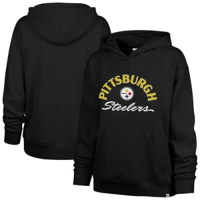 47 Brand '47 Black Pittsburgh Steelers Plus Size Whirlwind Naomi Hoodie