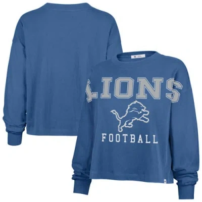 47 Brand '47 Blue Detroit Lions Outreach City Oversized Long Sleeve T-shirt