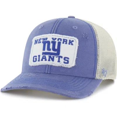 47 Brand '47 Blue New York Giants Egremont Well-worn Adjustable Trucker Hat
