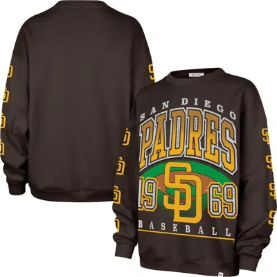 47 Brand '47 Brown San Diego Padres Trendy Team Go Big Oversized Sweatshirt