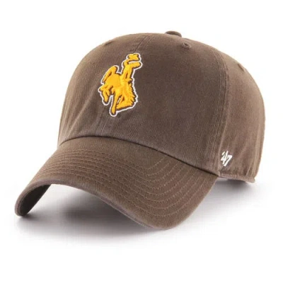 47 Brand '47 Brown Wyoming Cowboys Clean Up Adjustable Hat