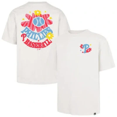 47 Brand '47 Cream Philadelphia Phillies Flora Foundation T-shirt In Neutral