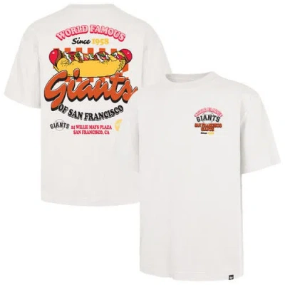 47 Brand '47 Cream San Francisco Giants Glizzy T-shirt In Gray