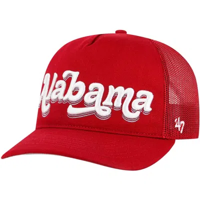 47 Brand '47 Crimson Alabama Crimson Tide Biloxi Hitch Adjustable Hat In Red