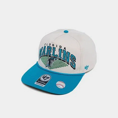 47 Brand '47 Florida Marlins Mlb Pomona Hitch Snapback Hat In Blue