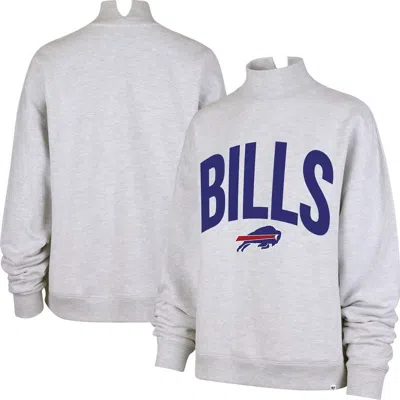 47 Brand '47  Gray Buffalo Bills Subtle Muse Mock Neck Sweatshirt