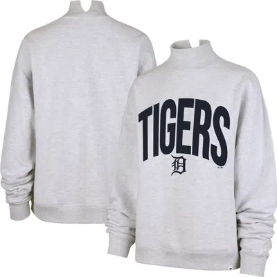 47 Brand '47 Heather Gray Detroit Tigers Subtle Muse Mock Neck Sweatshirt