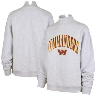 47 Brand '47 Heather Gray Washington Commanders Vantage Mock Neck Pullover Sweatshirt