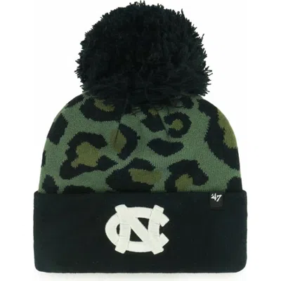 47 Brand '47 Hunter Green North Carolina Tar Heels Bagheera Cuffed Knit Hat With Pom