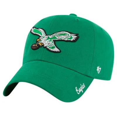 47 Brand '47 Kelly Green Philadelphia Eagles Miata Clean Up Legacy Adjustable Hat