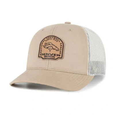47 Brand '47 Khaki Denver Broncos Bonehide Trucker Adjustable Hat