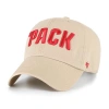 47 Brand '47 Khaki Nc State Wolfpack Clean Up Adjustable Hat In Neutral