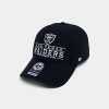 47 Brand '47 Las Vegas Raiders Nfl Vernon Clean Up Strapback Hat In Black