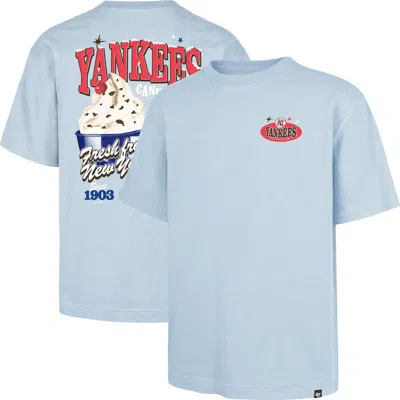 47 Brand '47 Light Blue New York Yankees Ice Cream Parlor Foundation T-shirt