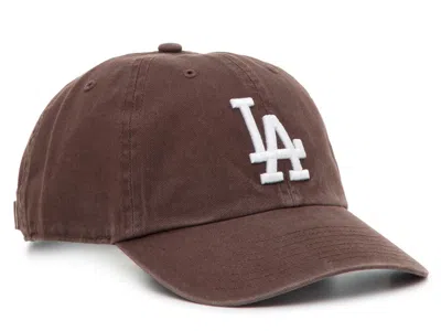47 Brand 47 Los Angeles Dodgers Clean Up Baseball Cap In Burgundy