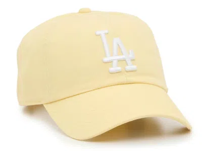 47 Brand 47 Los Angeles Dodgers Clean Up Baseball Cap In Yellow