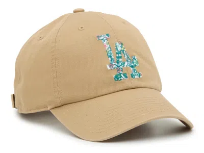 47 Brand 47 Los Angeles Dodgers Floral Clean Up Baseball Cap In Neutral