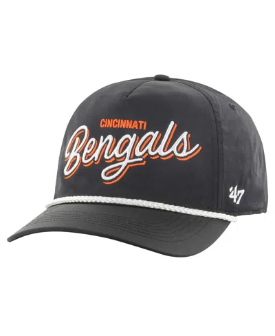 47 Brand 47 Men's Black Cincinnati Bengals Fairway Hitch Brrr Adjustable Hat