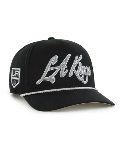 47 Brand 47 Men's Black Los Angeles Kings Overhand Logo Side Patch Hitch Adjustable Hat