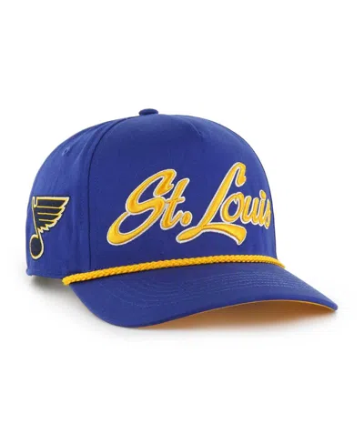 47 Brand 47 Men's Blue St. Louis Blues Overhand Logo Side Patch Hitch Adjustable Hat
