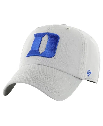 47 Brand 47 Men's Gray Duke Blue Devils Clean Up Adjustable Hat