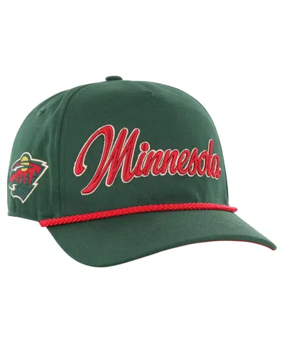 47 Brand 47 Men's Green Minnesota Wild Overhand Logo Side Patch Hitch Adjustable Hat