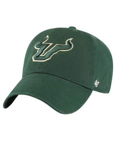 47 Brand 47 Men's Green South Florida Bulls Vintage-like Clean Up Adjustable Hat