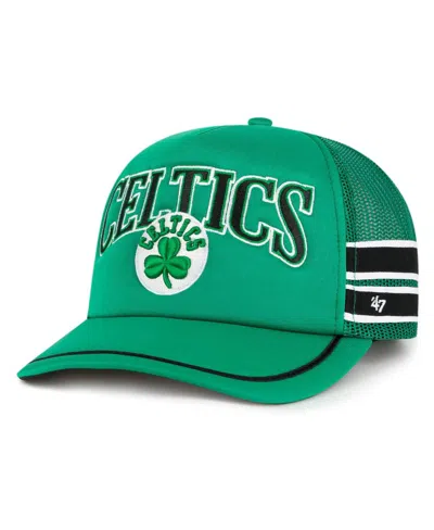 47 Brand 47 Men's Kelly Green Boston Celtics Sidestripes Trucker Adjustable Hat