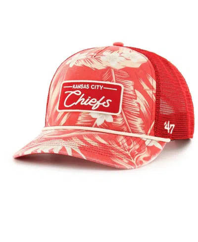 47 Brand 47 Men's Red Kansas City Chiefs Tropicalia Hitch Trucker Adjustable Hat