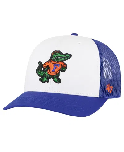 47 Brand 47 Men's Royal Florida Gators Freshman Trucker Adjustable Hat In Blue