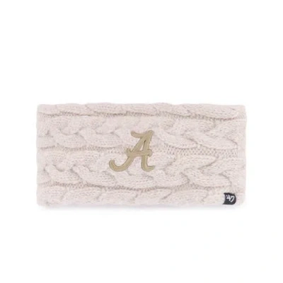 47 Brand '47 Natural Alabama Crimson Tide Core & Inline Latte Knit Headband In Pink