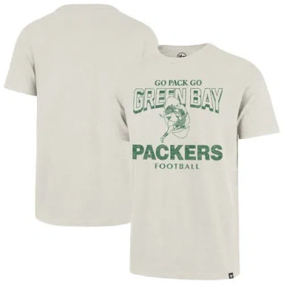 47 Brand '47 Natural Green Bay Packers Head On Scrum Slub T-shirt In Neutral
