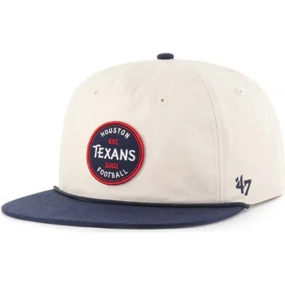 47 Brand '47 Natural Houston Texans Payson Captain Adjustable Hat
