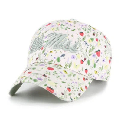 47 Brand '47 Natural Ole Miss Rebels Posey Clean Up Adjustable Hat In Multi