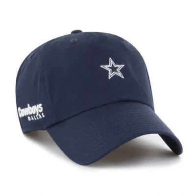47 Brand '47 Navy Dallas Cowboys Foundational Clean Up Adjustable Hat